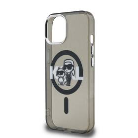 Kryt na mobil Karl Lagerfeld IML Glitter Karl and Choupette Sketch MagSafe na Apple iPhone 15 čierny

 obrázok produktu 4 z 6