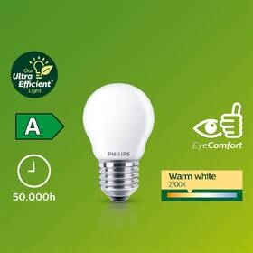 LED žiarovka Philips 40W, E27, teplá biela 

 obrázok produktu 2 z 3