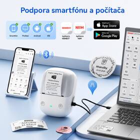Tlačiareň štítkov Niimbot B2 + role štítkov sivá

 obrázok produktu 12 z 13