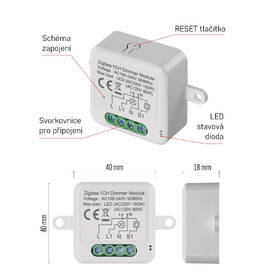 Modul EMOS GoSmart stmievací IP-2111DZ, ZigBee, 1-kanálový 

 obrázok produktu 8 z 19