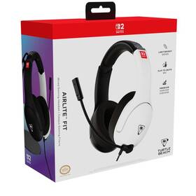 Headset Turtle Beach Airlite Fit, Nintendo Switch 2 čierny/biely

 obrázok produktu 8 z 10