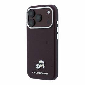 Kryt na mobil Karl Lagerfeld PU Grained Semi Wrap K&CH Heads Magsafe na Apple iPhone 18 Pro vínový

 obrázok produktu 3 z 6