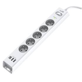 Prepäťová ochrana WG 5x zásuvka, 2xUSB-A, 1xUSB-C biela

 obrázok produktu 1 z 1