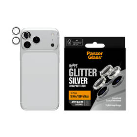 Tvrdené sklo PanzerGlass Hoops na Apple iPhone 18 Pro/Pro Max třpytivě stříbrné čierne

 obrázok produktu 3 z 4