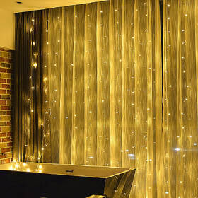 Vianočné osvetlenie ColorWay vnútorné, 300 LED, 3× 3m, 220–240V AC, teplá biela 

 obrázok produktu 9 z 17
