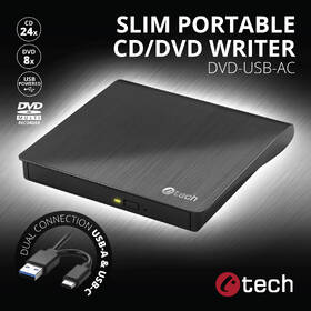 Externá DVD napaľovačka C-Tech DVD-USB-AC 

 obrázok produktu 3 z 3
