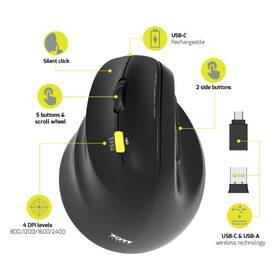 Myš PORT CONNECT Ergo Shape čierna

 obrázok produktu 3 z 8