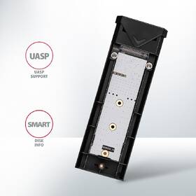 Externý rámček Axagon Black Arrow box, USB-C 10 Gbps - M.2 NVMe SSD čierny

 obrázok produktu 2 z 9
