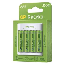 Nabíjačka GP Eco E411 + 4× AA ReCyko 2000 

 obrázok produktu 4 z 5
