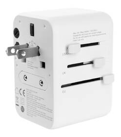 Cestovný adaptér FIXED pre EU, UK a USA/AUS, s 3xUSB-C a 2xUSB výstupom, GaN, PD 65W biely

 obrázok produktu 5 z 12