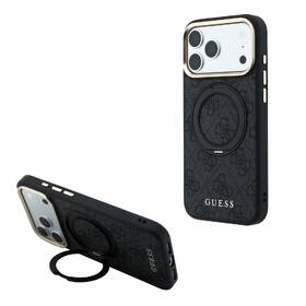 Kryt na mobil Guess PU 4G Ring Stand MagSafe na Apple iPhone 18 Pro Max čierny

 obrázok produktu 5 z 6