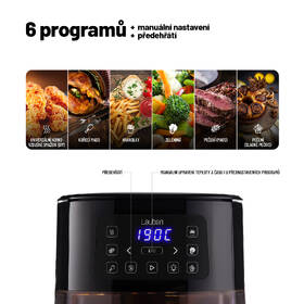 Fritéza teplovzdušná Lauben Hot Air Fryer 4000BC 

 obrázok produktu 7 z 10