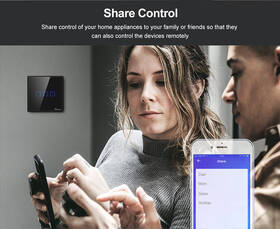 Vypínač Sonoff Smart Switch WiFi + RF 433 T3 EU TX (1-channel) 

 obrázok produktu 4 z 6