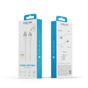Kábel Forever Flexible USB-C/Lightning, 20W, 1m biely

 obrázok produktu 4 z 4