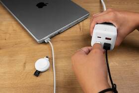Kábel predlžovací FIXED Charging Strip 2x USB-C a 2x USB, GaN III, PD 65W, 3 m biely

 obrázok produktu 9 z 11