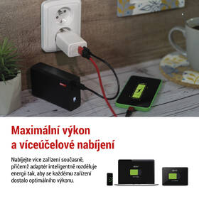 Nabíjačka do siete EMOS GaN, 45W, 1x USB-A/1x USB-C biela

 obrázok produktu 8 z 14