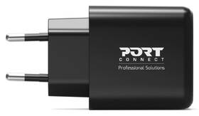 Nabíjačka do siete PORT CONNECT GaN 65W, 1x USB-C PD a 1x USB-A QC čierny

 obrázok produktu 1 z 6