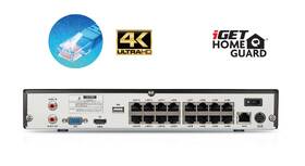 Kamerový systém iGET HGNVK164908 Homeguard 4K UltraHD NVR PoE CCTV set 16CH + 8x kamera 4K so zvukom, LED a Smart detekciou 

 obrázok produktu 5 z 6