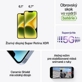Mobilný telefón Apple iPhone 14 128GB čierny 

 obrázok produktu 7 z 8