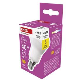LED žiarovka EMOS Classic reflektor, 4,2 W, 470lm, E14, neutrálna biela 

 obrázok produktu 5 z 13
