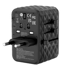 Cestovný adaptér Verbatim UTA-05 GaN III, 2x USB-C PD 65W & QC 4+, 2x USB-A čierny

 obrázok produktu 5 z 11