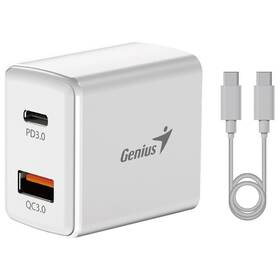 Nabíjačka do siete Genius PD-20ACP, 20W, 1x USB-C, 1x USB-A + kabel USB-C 1 m biela

 obrázok produktu 1 z 2