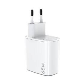 Nabíjačka do siete Celly 2x USB-C/USB-A, GaN, 65 W biela

 obrázok produktu 1 z 2