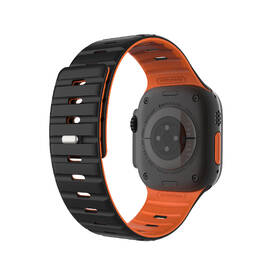 Remienok FIXED Silicone Magnetic Strap na Apple Watch 44/45/46/49mm čierny

 obrázok produktu 1 z 6