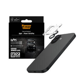 Ochranné sklo šošovky fotoaparátu PanzerGlass HoOps Ceramic II na Apple iPhone 17/16/16 Plus čierne

 obrázok produktu 4 z 5