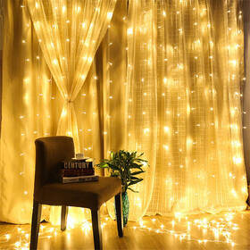 Vianočné osvetlenie ColorWay vnútorné, 300 LED, 3× 3m, 220–240V AC, teplá biela 

 obrázok produktu 14 z 17