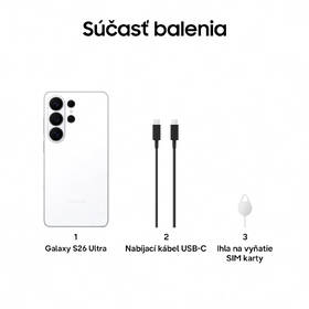 Mobilný telefón Samsung Galaxy S26 Ultra 5G 12 GB / 512 GB biely

 obrázok produktu 14 z 29