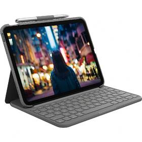 Puzdro s klávesnicou na tablet Logitech Slim folio na Apple iPad 10.9" sivé

 obrázok produktu 3 z 6