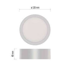 LED stropné svietidlo EMOS Nexxo 7,6W, 12cm, 680lm, neutrálna biela biele

 obrázok produktu 1 z 4