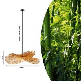 Závesné svietidlo IMMAX BOHO MARIPOSA, D80cm, E27, prírodná juta čierne/hnedé

 obrázok produktu 2 z 6