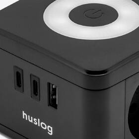 Kábel predlžovací Huslog 12W 2xzásuvka, 2xUSB-C, 1xUSB čierny

 obrázok produktu 1 z 5