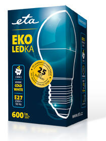 LED žiarovka ETA EKO LEDka mini globe 7W, E27, studená biela 

 obrázok produktu 3 z 3