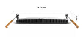 Vstavané svietidlo Philips Slim downlight L (170mm) čierne

 obrázok produktu 4 z 6