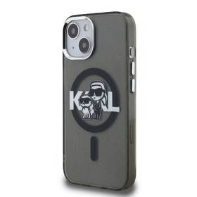 Kryt na mobil Karl Lagerfeld IML Glitter Karl and Choupette Sketch MagSafe na Apple iPhone 15 čierny

 obrázok produktu 1 z 6
