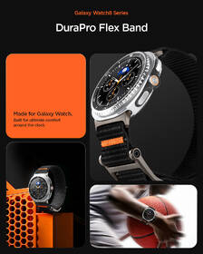 Remienok Spigen DuraPro Flex na Samsung Galaxy Watch 8 (40/44/46mm) čierny

 obrázok produktu 14 z 19