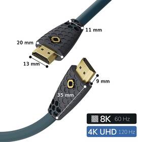 Kábel Oehlbach HDMI 8K  3M 92603 

 obrázok produktu 4 z 5