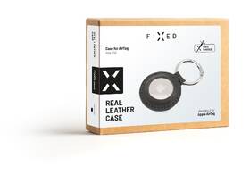 Puzdro FIXED Case pre AirTag z pravej hovädzej kože s karabínou čierne

 obrázok produktu 4 z 4