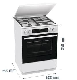 Kombinovaný sporák Gorenje GK6C5WF biely

 obrázok produktu 10 z 10
