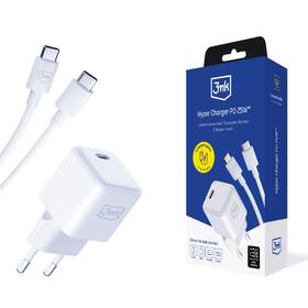 Nabíjačka do siete 3mk Hyper USB-C 25W PD + USB-C kábel biela

 obrázok produktu 12 z 12