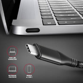 Kábel Axagon USB-C / HDMI 2.0, 1.8m, 4K/60Hz HDR10 čierny

 obrázok produktu 6 z 8