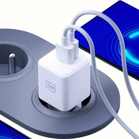 Nabíjačka do siete 3mk Hyper GaN USB-C/USB-A 20W biela

 obrázok produktu 10 z 12