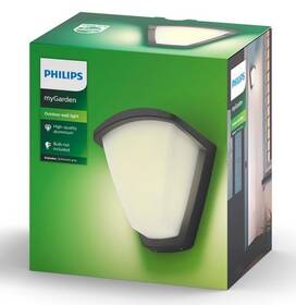 Nástenné svietidlo Philips Kiskadee, 1xE27 - antracitové 

 obrázok produktu 3 z 3