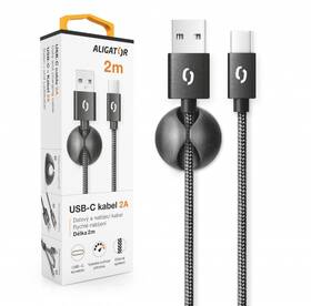 Kábel Aligator Premium USB/USB-C, 2m čierny

 obrázok produktu 6 z 7
