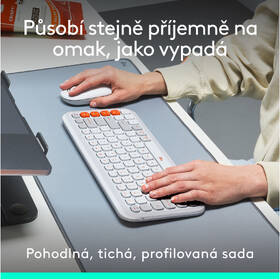 Klávesnica s myšou Logitech POP ICON, US layout biela

 obrázok produktu 3 z 10