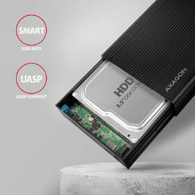 Externý rámček Axagon RIBBED box USB-C 3.2 Gen 1 - SATA 6G 3.5" čierny

 obrázok produktu 3 z 5