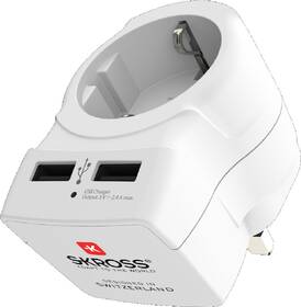 Cestovný adaptér SKROSS UK USB na použitie vo Veľkej Británii, vr. 2x USB 2400mA 

 obrázok produktu 1 z 7